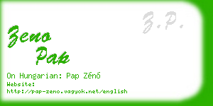 zeno pap business card
