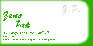 zeno pap business card